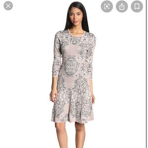 Bcbg Julia western floral-jacquard dusty pink sz S